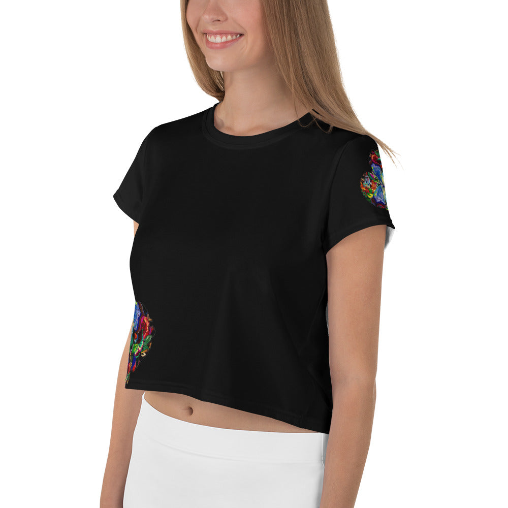 All-Over Print Crop Tee