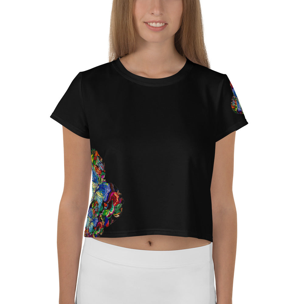 All-Over Print Crop Tee