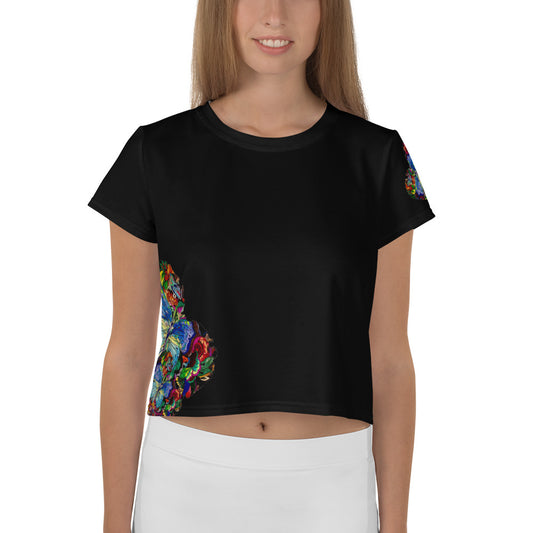 All-Over Print Crop Tee
